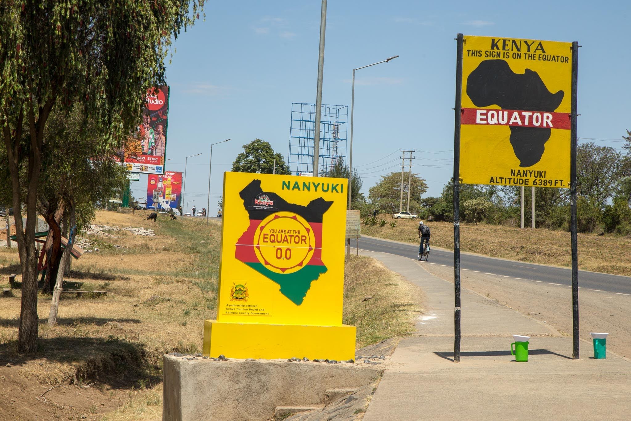 Exakt här har vi ekvatorn